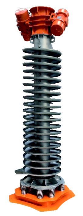 Podajnik wibracyjny spiralny pionowy